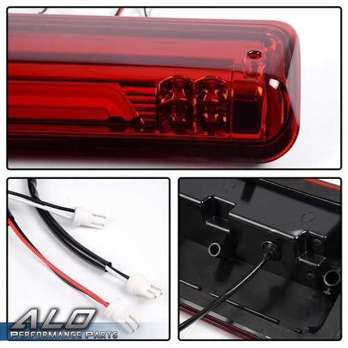 Solid Spare Fit For 04-08 Ford F-150 F150 LED Third 3rd Tail Brake Light Cargo Lamp Red