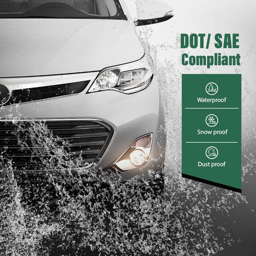 Solid Spare Fit For 2013 2014 2015 Toyota Avalon Fog Light Lamps w/ Chrome Bezels + Bulbs