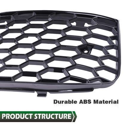 Solid Spare RS4 Style Honeycomb Fog Light Cover Fit For Audi A4 B8 2009-2012 Standard Bumper