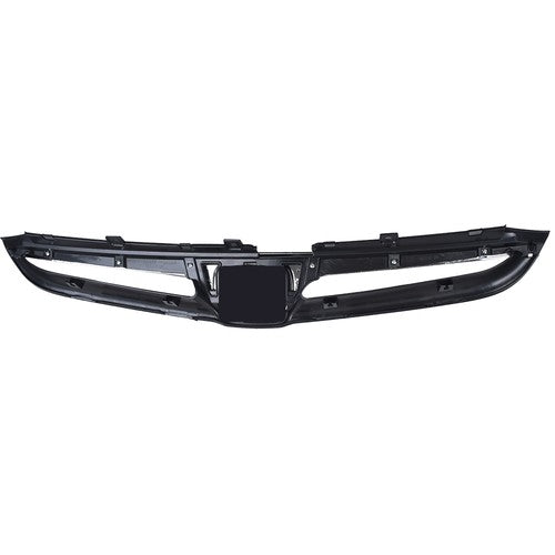 Solid Spare Plastic Black Chrome Front Fit For Honda Accord Sedan 2006-2007 Bumper Grille