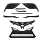 Solid Spare Black For Toyota Camry SE 2021-2023 9pcs Fog Light Bezel Set Front Grille Trim