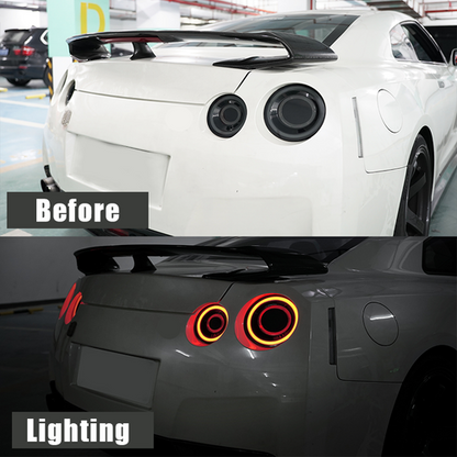 For 2007-2017 Nissan GTR GT-R R35 A Pair Fit Rear Lamps Assembly LED Tail Light