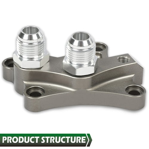 Solid Spare FIT FOR SR20DET SILVIA S15 S14 S13 SR20DE 200SX 180SX OIL BLOCK ADAPTER KIT