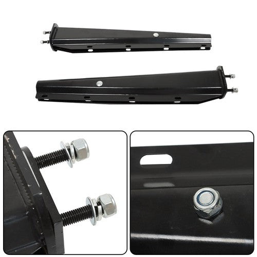 Solid Spare Mud Flap Hanger Set 2.5" Bolt Pattern Spring Loaded Fits For Semi Truck 30"