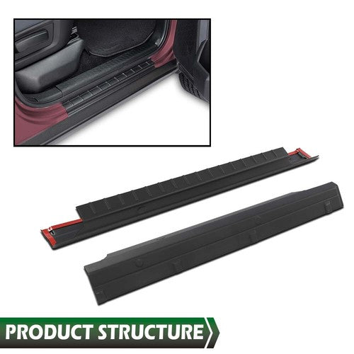 Solid Spare Rocker Panels Guard Fit For 07-13 Chevy Silverado/GMC Sierra 1500 Extended Cab