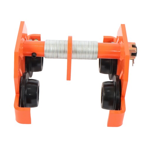 Solid Spare 4400LBS Load Capacity Alloy Steel Push Beam Trolley 65-190mm with Dual Wheels