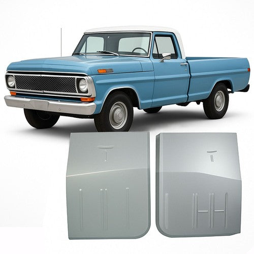 Solid Spare PAIR For 1967 1968 1979 FORD F100 F150 F250 F350 & BRONCO FRONT FLOOR PAN