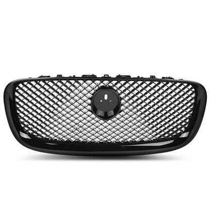 Solid Spare Front Bumper Upper Mesh Grille Fit For 2012 2013 2014 2015 Jaguar XF XFR Black