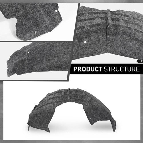 Solid Spare Rear Fender Liner Splash Shield Left Fit For 12-18 Ford Focus CP9Z-58278B51-A