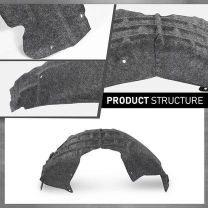 Solid Spare Rear Fender Liner Splash Shield Left Fit For 12-18 Ford Focus CP9Z-58278B51-A