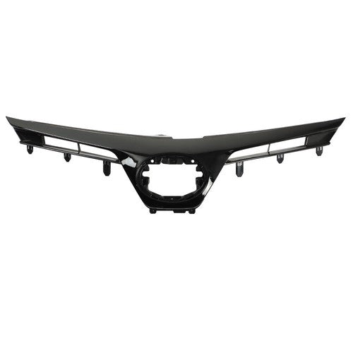 Solid Spare Painted Front Upper Grille Plastic Black NEW For Toyota Corolla SE XSE 2017-2019