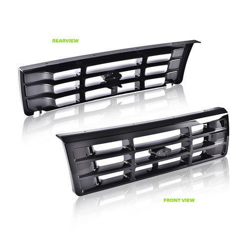 Solid Spare Fit For 1992-1997 Ford F Super Duty Bronco F150-F350 F53 F59 Front Bumper Grille