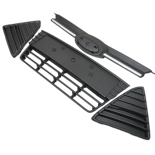 4PCS For 2012-2014 FORD FOCUS Front Upper&Lower Grille+ Bumper Side Lower Grille