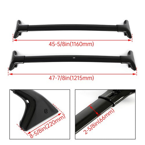 Solid Spare For Lexus LX570 2008-2021 2016 Luggage Carrier Cargo Top Roof Rack Cross Bar