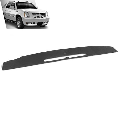 Solid Spare Fit For 07-14 Cadillac Escalade TPE Dash Defrost Vent Grille Cover Overlay Black