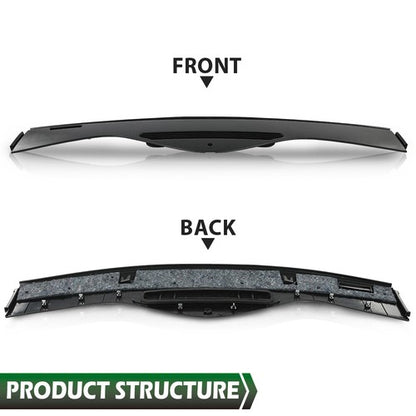 Solid Spare Upper Dash Trim Defroster Vent Panel Bezel Fit For 2005-2010 Pontiac G6 Black