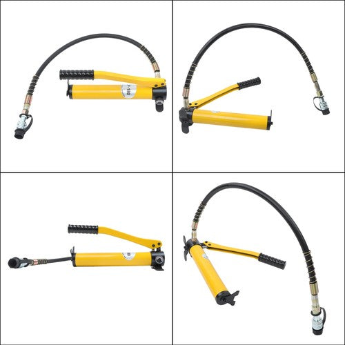 Solid Spare 5 Ton Hydraulic Jack Power Ram Kit and CP-180 Manual Hydraulic Hand Pump