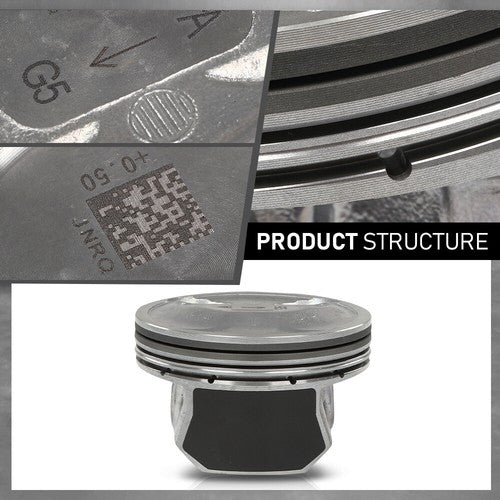 Solid Spare Fit For 11-19 Hyundai Sonata Kia Sorento Optima 2.4L Engine Pistons w/ Rings Kit