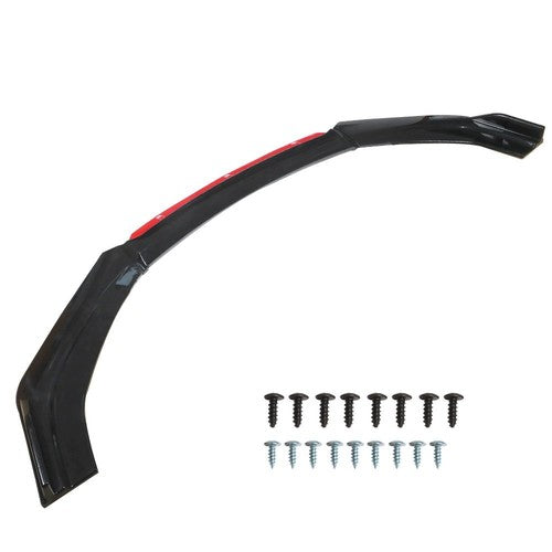 Solid Spare Universal Car Front Bumper Lip Spoiler Splitter Protector Red 2 Layer Lip Glossy