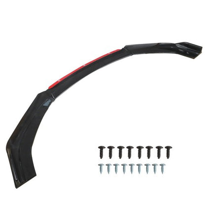 Solid Spare Universal Car Front Bumper Lip Spoiler Splitter Protector Red 2 Layer Lip Glossy