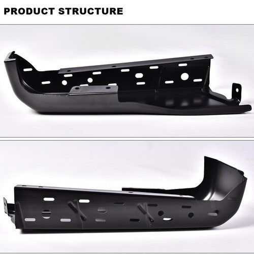 Solid Spare Fit For 2015-2020 Ford F-150 Black Left Right Rear Bumper Ends W/ Park FO1102383