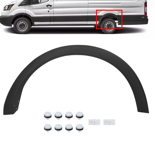 For 2015-2019 Ford Transit 150-350HD Rear Left Wheel Arch Flare Molding Trim