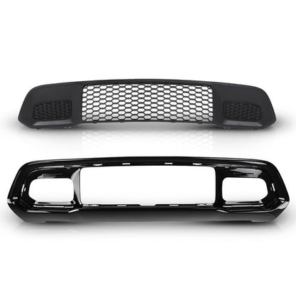Solid Spare Fit For 2017-2022 Jeep Grand Cherokee Front Lower Grille & Bumper Grill Bezel