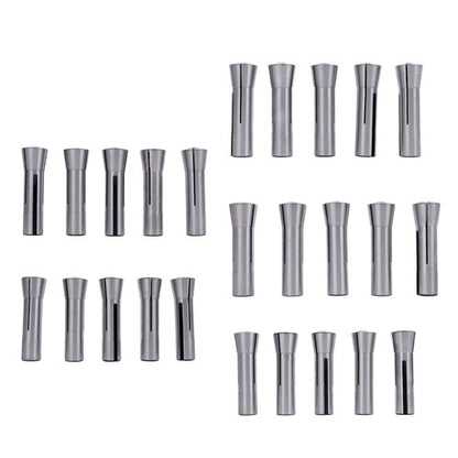 Solid Spare 0.0005" TIR R8 Collet Set 25pc - Ultra Precision Round Tools