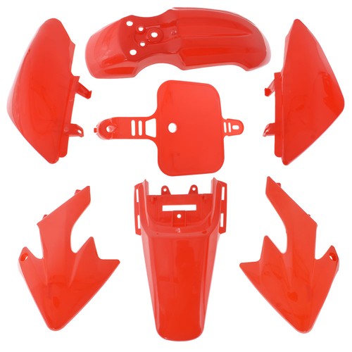 Solid Spare Red Plastic Fender Fairing Kit For Honda XR50 SDG CRF50 SSR107 125 Dirt Bike