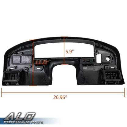 Solid Spare Fit For 92-97 Ford Bronco F150 F250 Instrument Cluster Dash Panel Bezel Cover