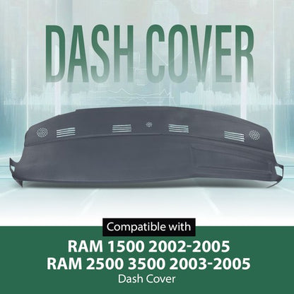 Solid Spare One Piece TPE Dashboard Dash Cover Blue Fit For 02-05 Dodge Ram 1500 2500 3500
