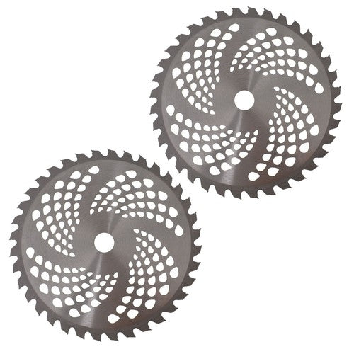 Solid Spare 2 Pack Replace 9" x 36T Carbide Tip Brush Blades For Cutter Trimmer Weed Eater
