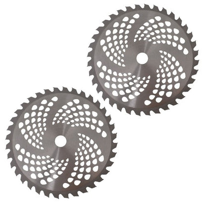 Solid Spare 2 Pack Replace 9" x 36T Carbide Tip Brush Blades For Cutter Trimmer Weed Eater