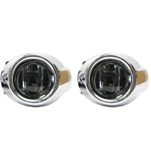 Solid Spare For Ford Focus 12-14 Bumper Lamp Fog Lights Driving Lights & Chrome Cover Bezel
