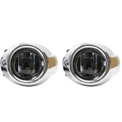 Solid Spare For Ford Focus 12-14 Bumper Lamp Fog Lights Driving Lights & Chrome Cover Bezel