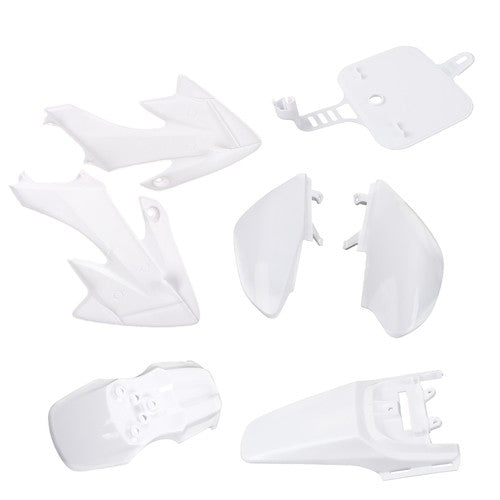 Solid Spare CRF50 XR50 White Fairing Plastic Fender Kit For SDG SSR Honda 50cc-160cc NEW