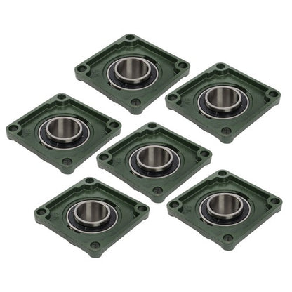 Solid Spare 6 Pcs Self-Aligning UCF212-39 Pillow Block Bearing Solid Base 2-7/16" Bore