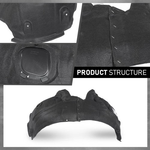 Solid Spare Front Fender Liner Splash Shield Fit For 12-16 Audi A6 A6 Quattro Left&Right