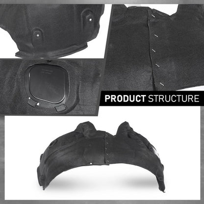 Solid Spare Front Fender Liner Splash Shield Fit For 12-16 Audi A6 A6 Quattro Left&Right