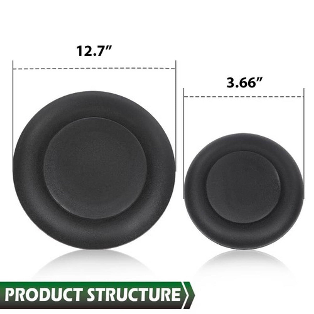 Solid Spare Fit For 11-23 Super Duty Ford 5th Wheel Hitch Puck Cover Plug Trim Ring Kit New