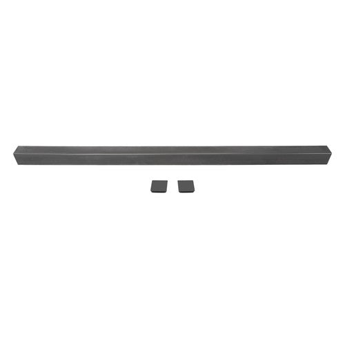 Solid Spare Steel Raw RV Rear Bumper Standard 4" x 4" W/ Bumper Plug For RV Camper