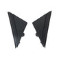 Solid Spare Left & Right Door Mirror Flag Cover Moldings Gloss Black For Fiat 500 2012-2017