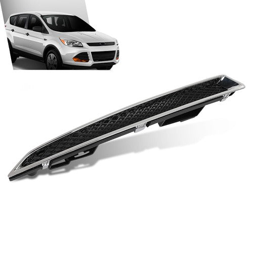 Solid Spare Right Passenger Side Lower Headlight Trim Moulding Fit For 2013-2016 Ford Escape