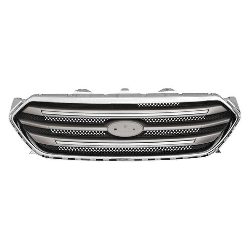 Fit 2013-2019 Ford Taurus Front Bumper Lip Upper Grille Assembly Chrome Grill