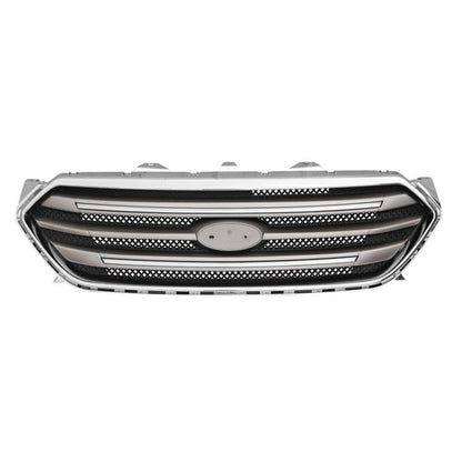 Fit 2013-2019 Ford Taurus Front Bumper Lip Upper Grille Assembly Chrome Grill