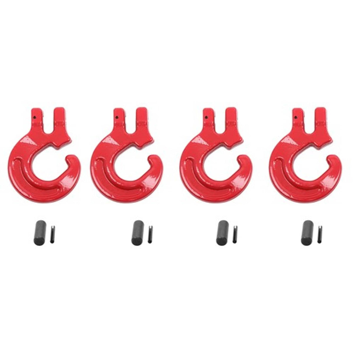 Solid Spare G80 4 PCS 5/16 Inch Logging Chain Choker Hook - 4400Lbs Working Load Limit