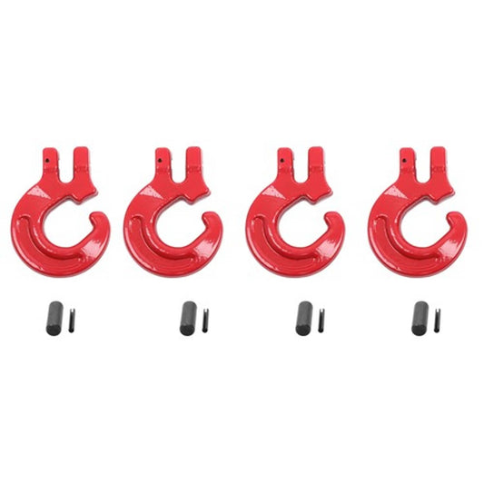 Solid Spare G80 4 PCS 5/16 Inch Logging Chain Choker Hook - 4400Lbs Working Load Limit