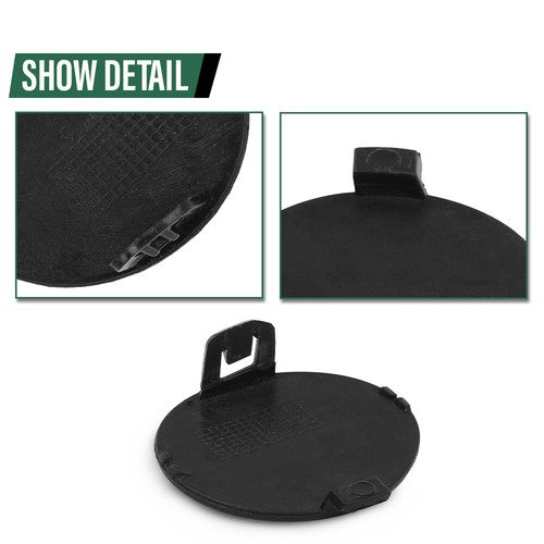 Solid Spare Fit For 2017-2021 Jeep Compass Front Bumper Tow Hook Eye Cover Cap 5SY62TZZAB