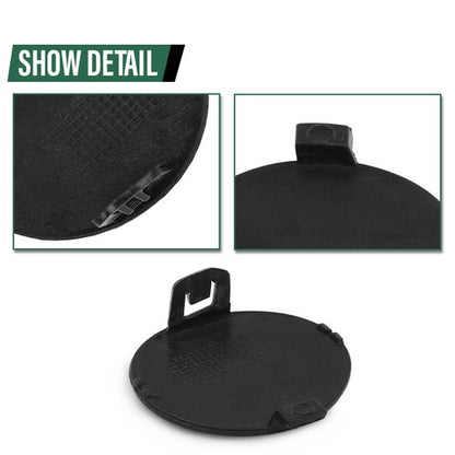 Solid Spare Fit For 2017-2021 Jeep Compass Front Bumper Tow Hook Eye Cover Cap 5SY62TZZAB