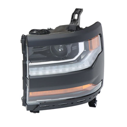 Solid Spare w/ LED DRL For Chevy Silverado 1500 2016-2018 Headlamp Headlight HID/Xenon Left